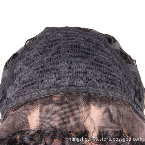 Kinky Curly Synthetic Wig For Black Women Short Wigs High Temperature Fiber black wigs Mixed Brown